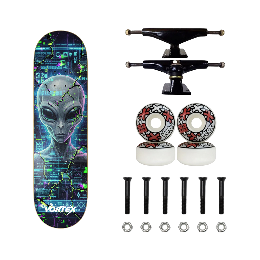 Skate Completo Glitch Mind