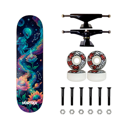 Skate Completo Cosmic Garden